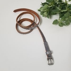Skinny Leather Belt size L